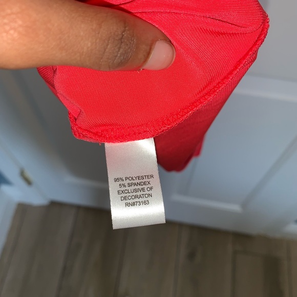 Fire Red Dress - Picture 5 of 6